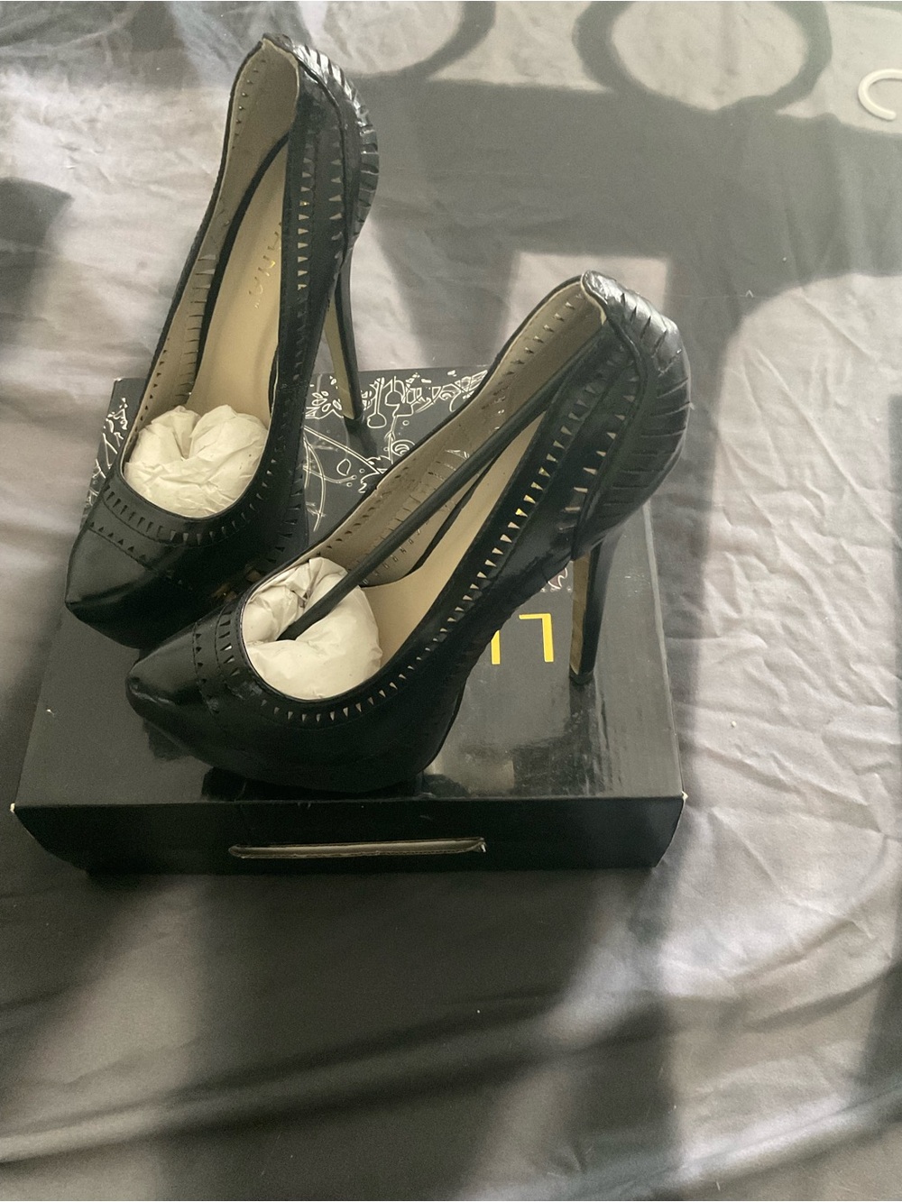 Black Women’s High Heel Pumps - Classic Peep Toe
